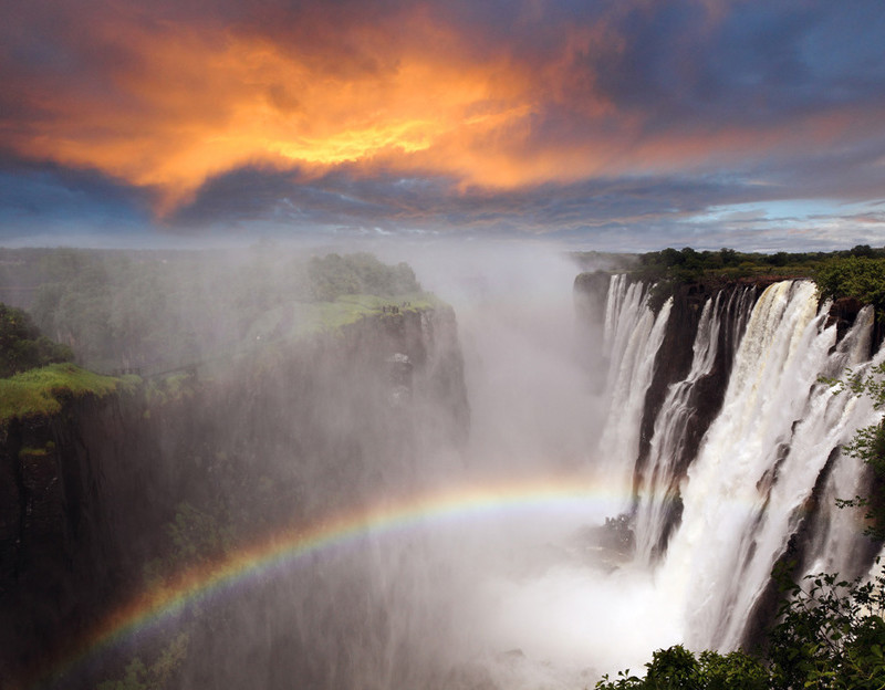14. Victoria vízesés, Zimbabwe