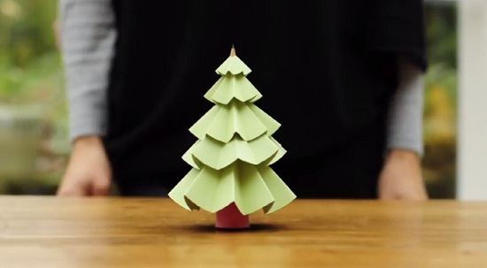 origami-karacsonyfa