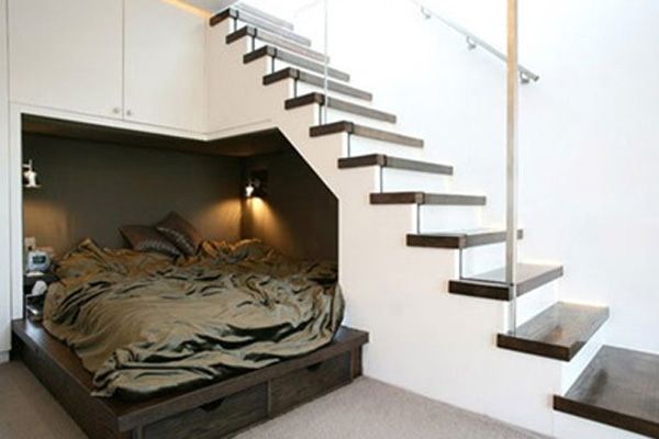 Surprising Alcove Beds Under Staircase and Built-in Storage